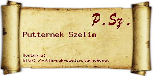 Putternek Szelim névjegykártya